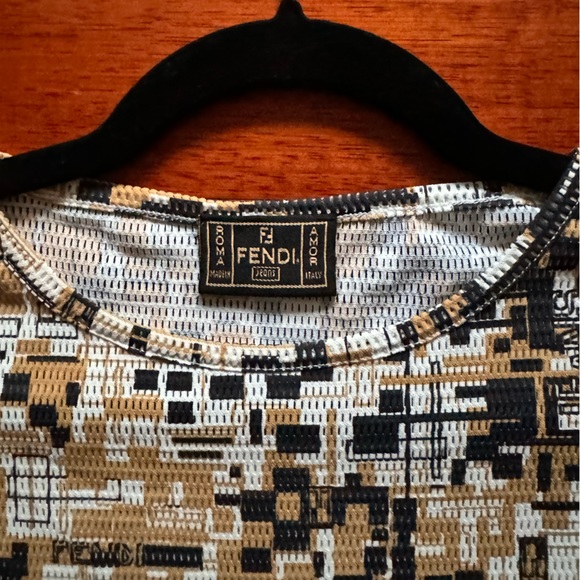 Vintage Fendi Printed Tank Top - Picture 2 of 2